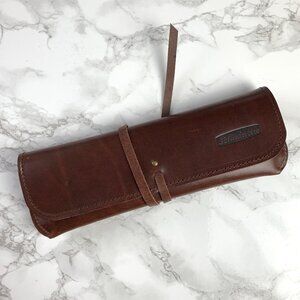 Schmincke Brown Leather Case with Cord